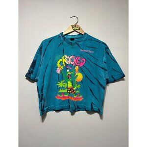 Vintage Get Crocked Florida Cropped Tshirt